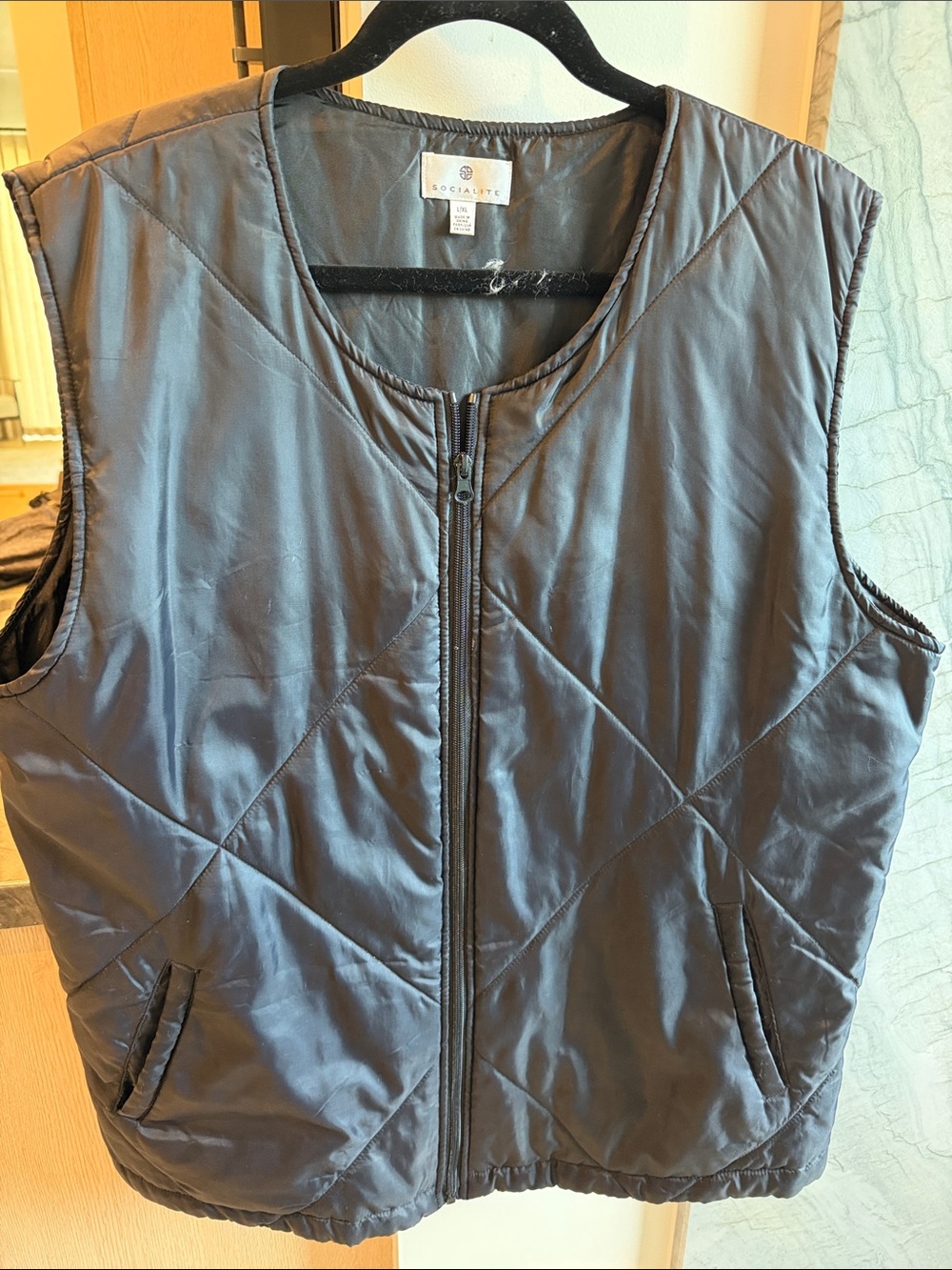Quilted Vest in black